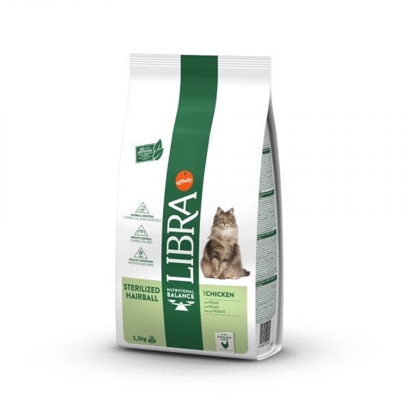 Libra Adult Sterilized Hairball Chicken Cat 1,5Kg