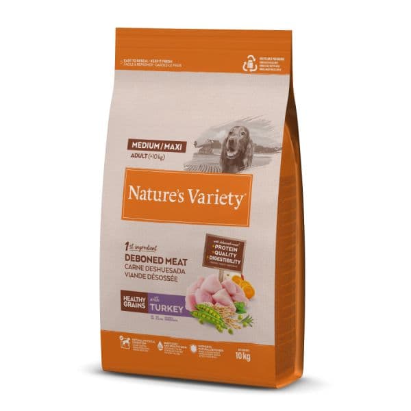 Nature's Variety Cão Grain Médio Adulto Peru 10Kg