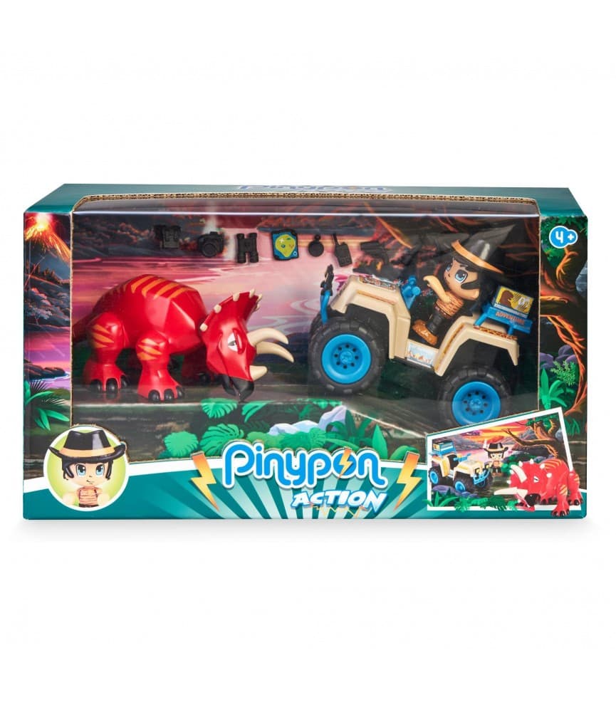 Pinypon Action Wild Quad com Styracosaurus