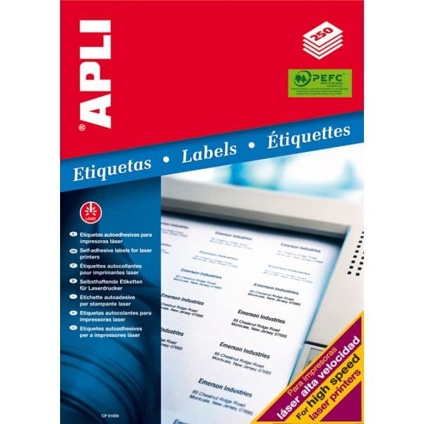 Apli Etiquetas Adesivas 105x148mm 250 Fls - 02528