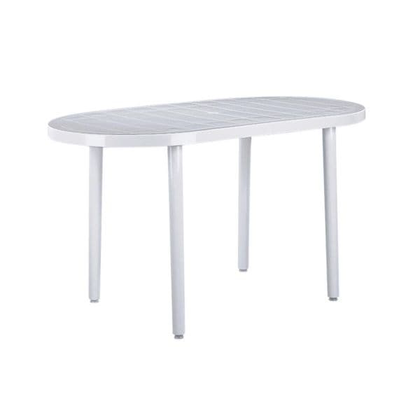 Resol Mesa Brava Oval 180x90 cm Branco