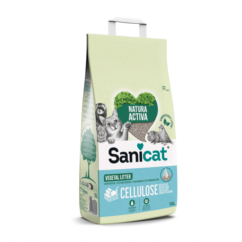 Sanicat Recycled Cellulose Pellet Para gatos