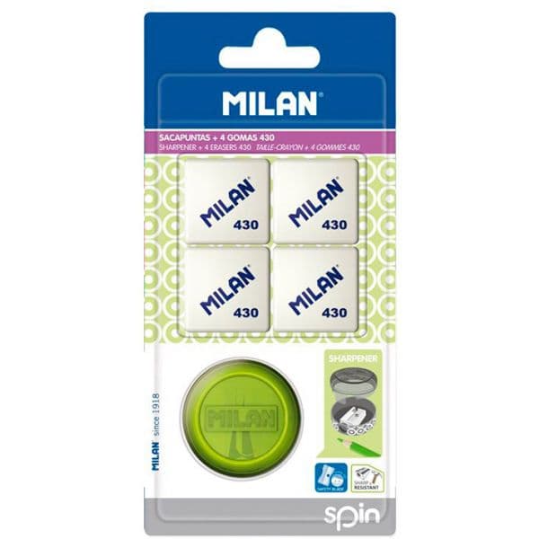 Milan Blister de Afia Spin + 4 Borrachas 430 - A1439904