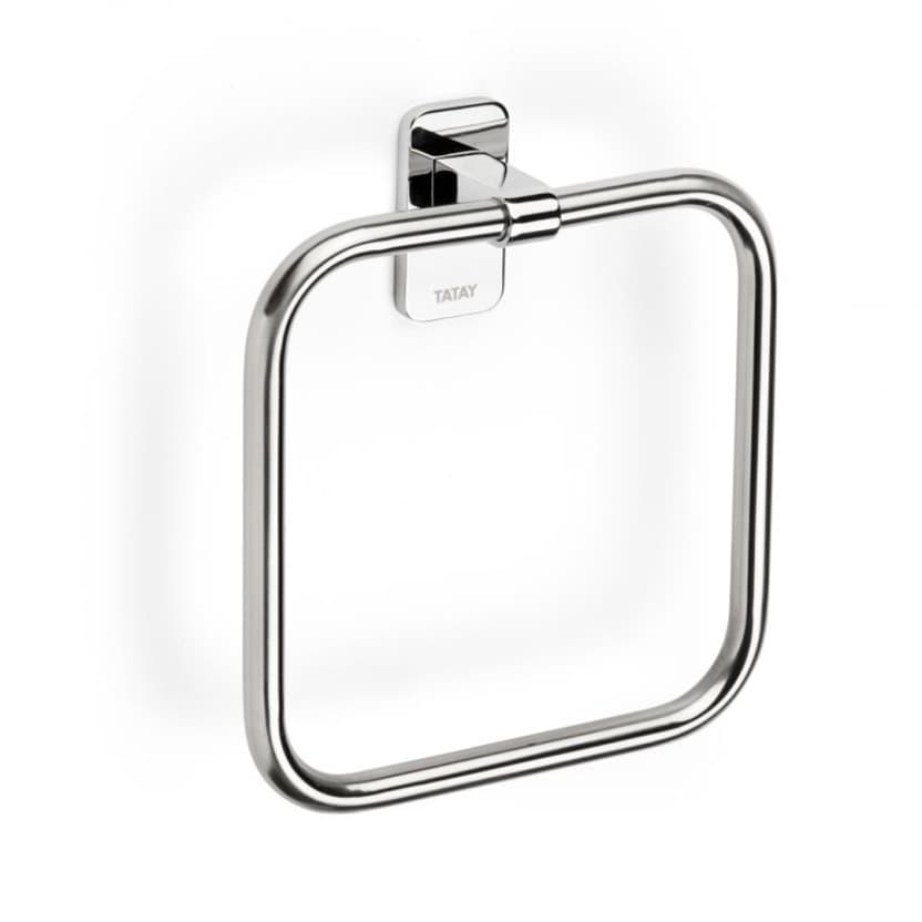 Tatay Toalheiro de Aro Slim 18X4.5X19.5CM Cromado/Prateado