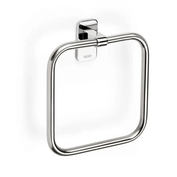 Tatay Toalheiro de Aro Slim 18X4.5X19.5CM Cromado/Prateado