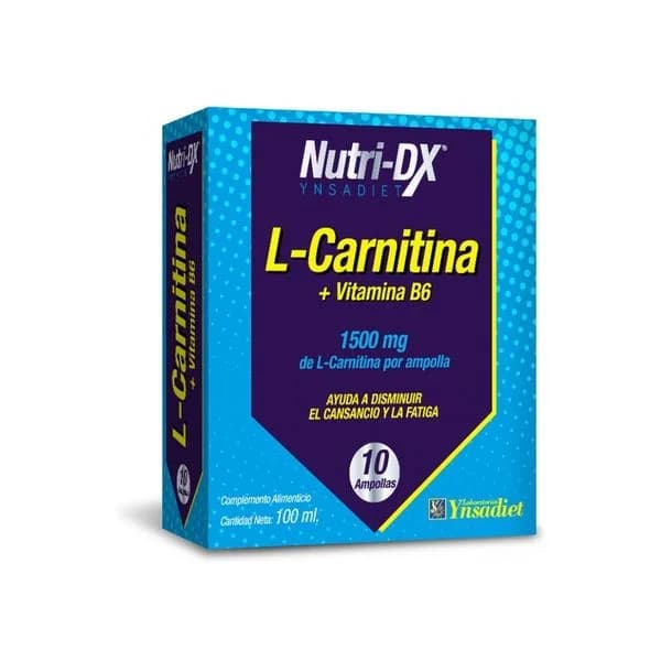 Nutri-dx L-carnitina + Vitamina B6 10 Ampolas