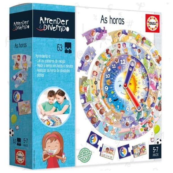 Educa Jogo Aprender é Divertido - Aprendo as Horas - EDU1388