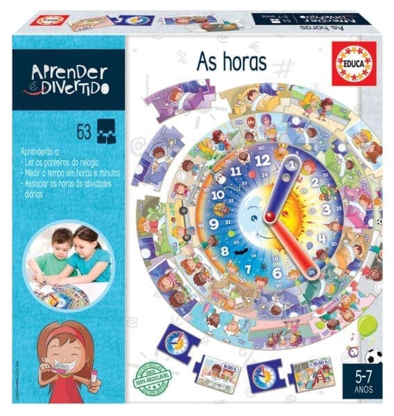 Educa Jogo Aprender é Divertido - Aprendo as Horas - EDU1388