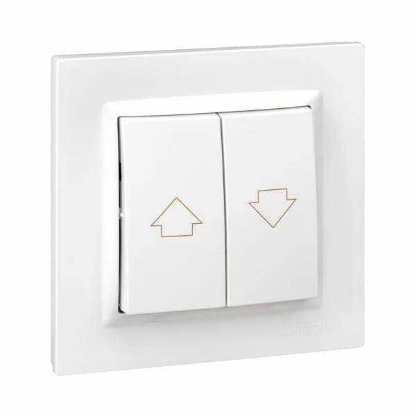 Simon Botão de Pressão para Persianas e Estores Branco com Quadro S7925292