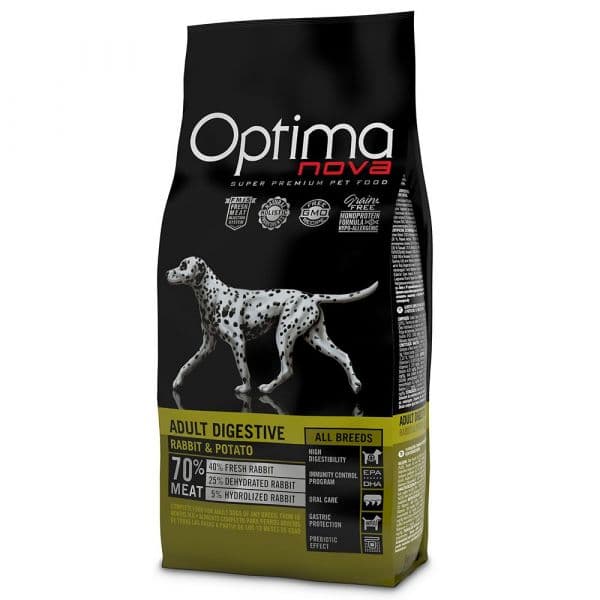 Optima Nova Adult Digestive Rabbit & Potato 12Kg