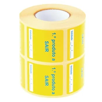 Etiquetas Pré-impressas 1º Produto 40x45mm 2 Rolos 1000un
