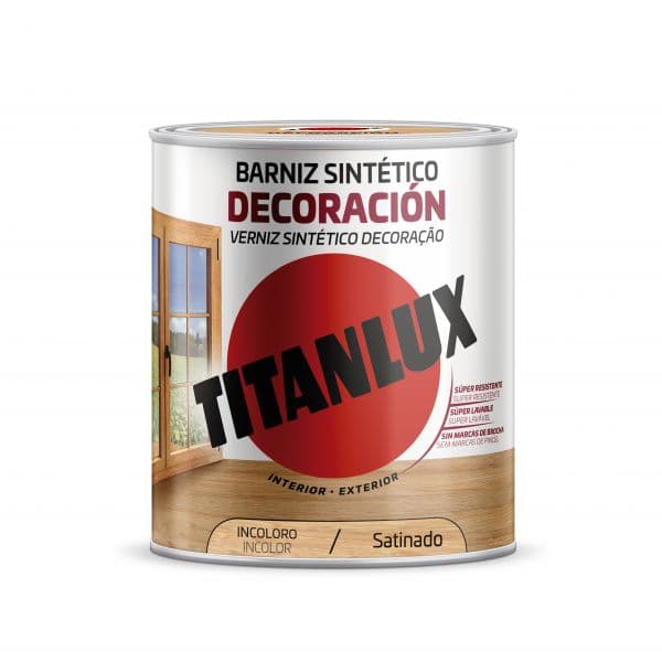 Titan Verniz Sintetico Decoraçao Acetinado Incolor 4L