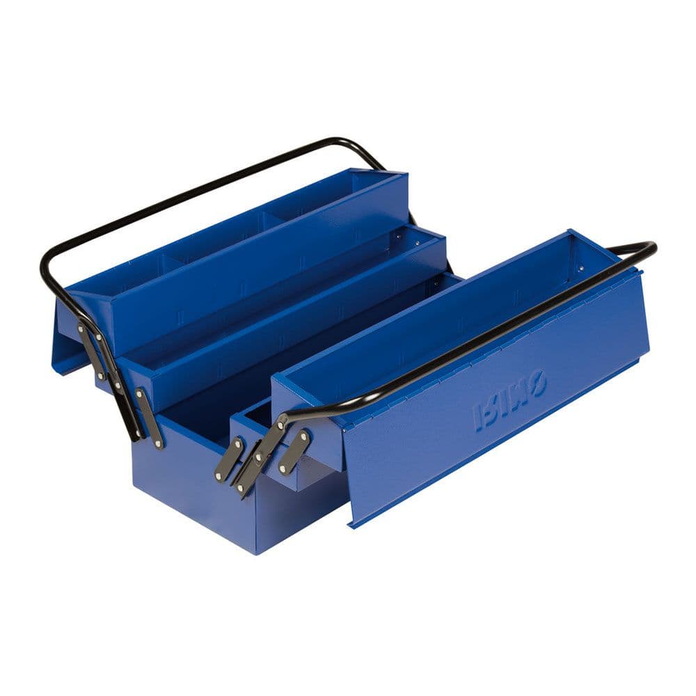 CAIXA PORTA FERRAMENTAS 2 PEGAS E 5 BANDEJAS 500X210X245MM 902131
