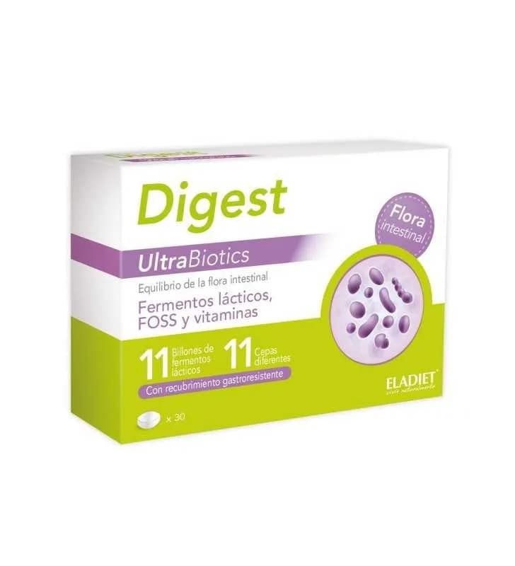 Eladiet Digest Ultrabiotics 600mg 30 Comprimidos