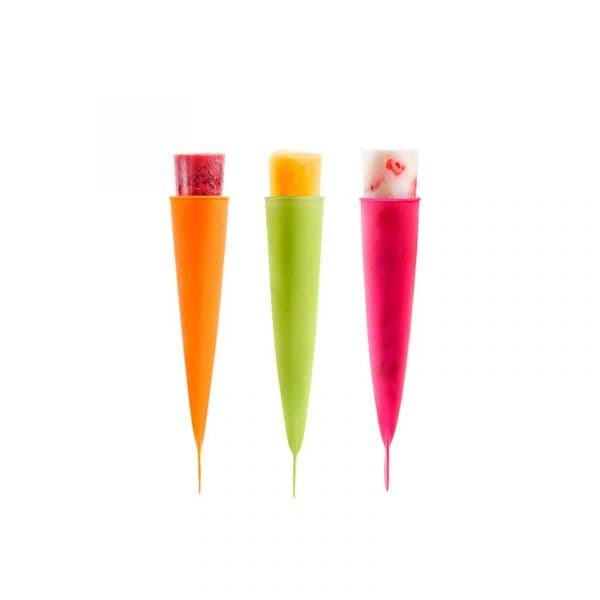 Lékué Conjunto de 3 Moldes para Gelados de Silicone