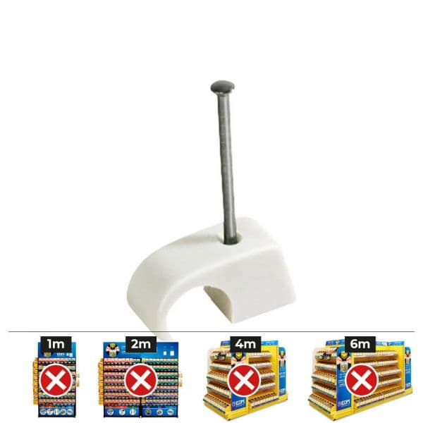Celo Agrafo Plastigrap Multidiâmetro MPLG 10-14 mm Branco 100 Unidades