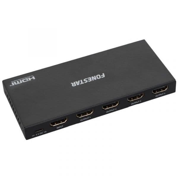 Fonestar FO-22S4ED Duplicador 4xHDMI Fêmea HDMI Macho