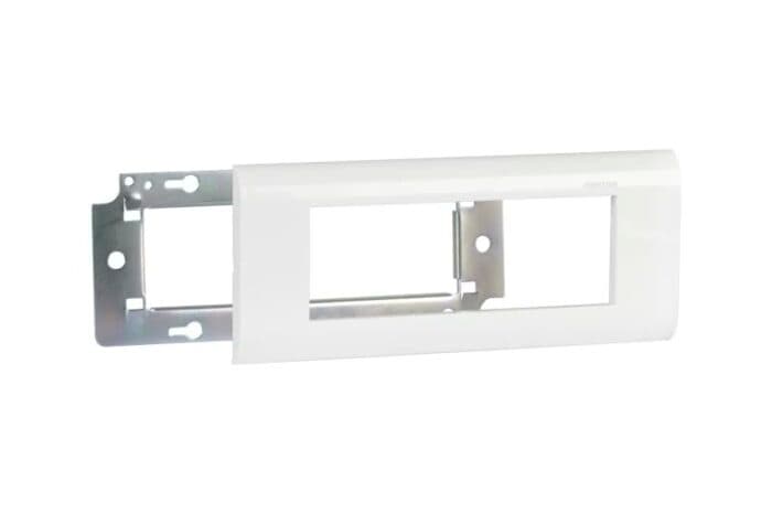 Espelho e Chassis p/ 3 Paineis Ligação Branco - WP-195MCH