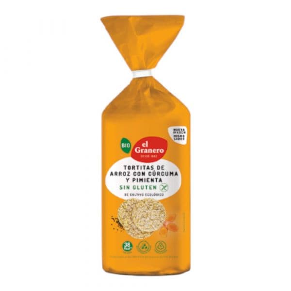 El Granero Integral Tortitas de Arroz com Curcuma e Pimenta 115g