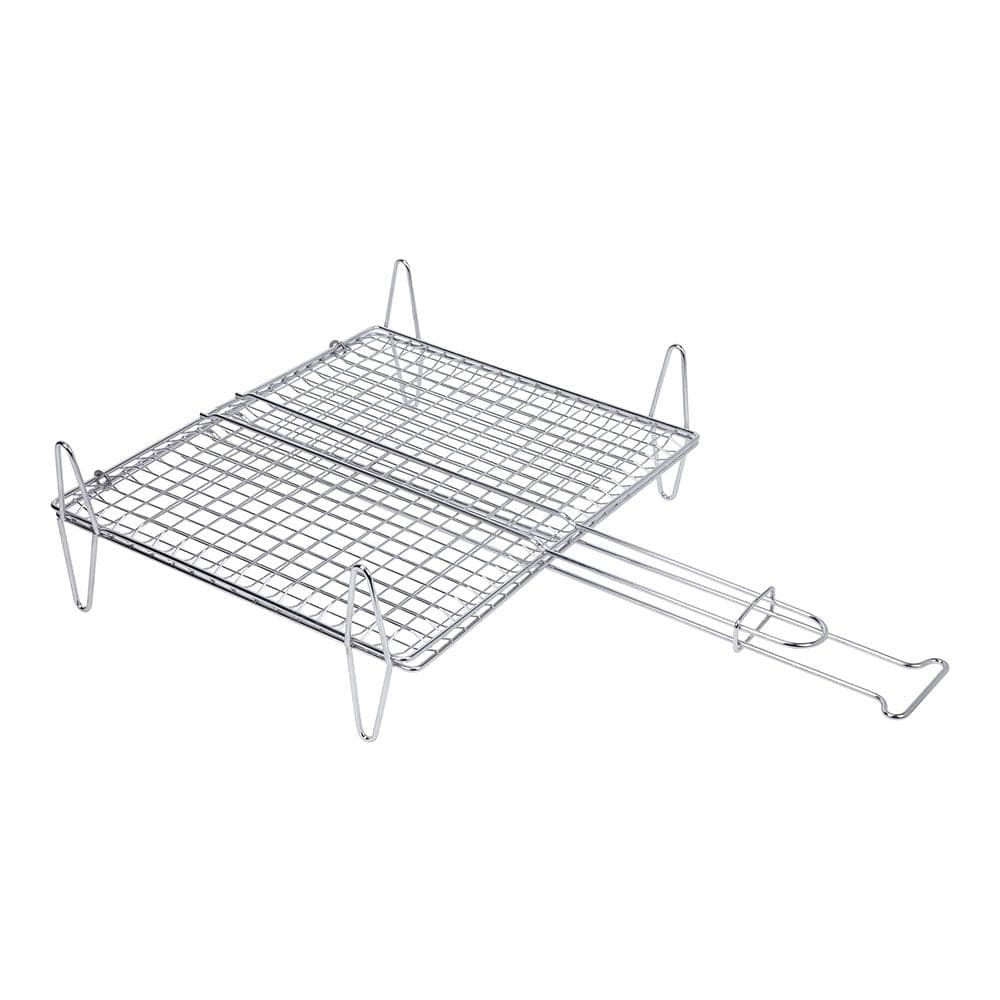 GRELHADOR DUPLO PARA PEIXE 30X35CM SAUVIC