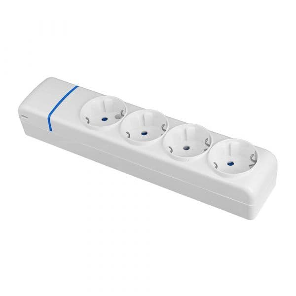Solera Extensão Elétrica 8004P 4 Tomadas Schuko 16A 250V Branco