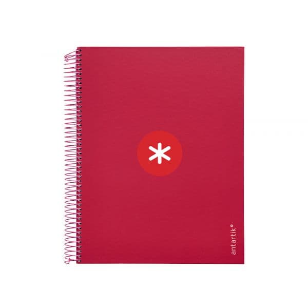 Antartik Caderno Quadriculado A4 Espiral 120 Folhas Framboesa