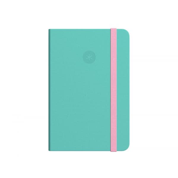 Antartik Caderno Pontilhado A5 Agrafado 80 Folhas Rosa e Turquesa
