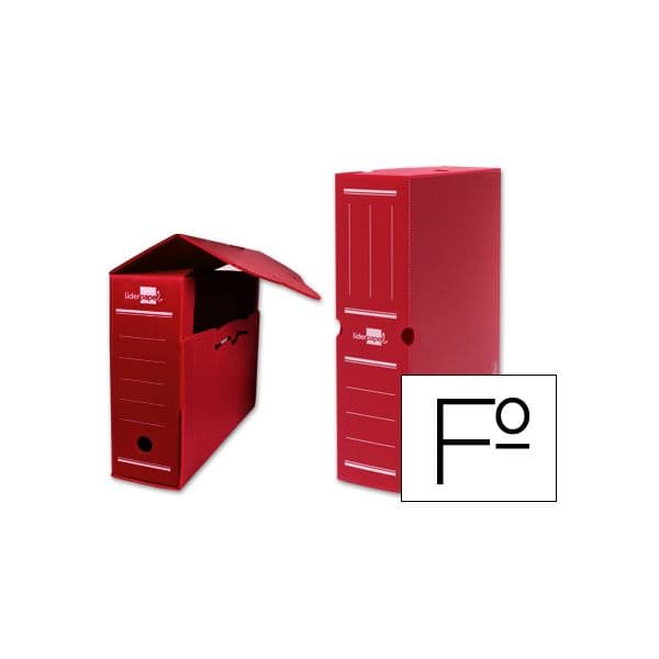 LiderPapel Caixa Arquivo Morto PP 36x26x10cm Vermelho - DF10
