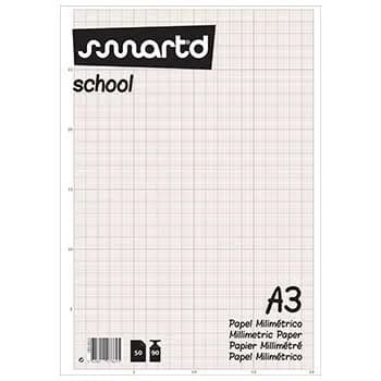 SmartD Resma 50 Folhas Papel A3 Milimétrico - 1831051