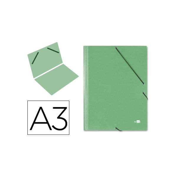 LiderPapel Pasta A3 c/ Elásticos Verde - CG32