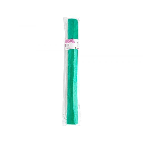 LiderPapel Papel Crepe Florista 50cm x 2,5m 85g/m2 Turquesa e Verde