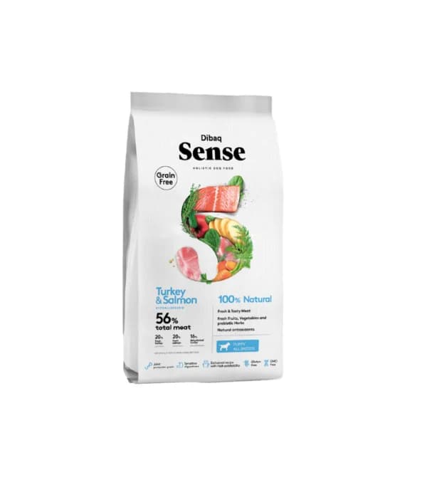 Dibaq Sense Grain Free Puppy Turkey & Salmon 12Kg