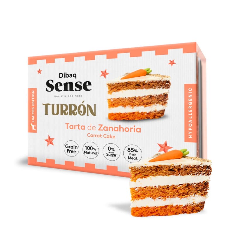 Dibaq Sense Dog Turrón de Tarta de Zanahoria