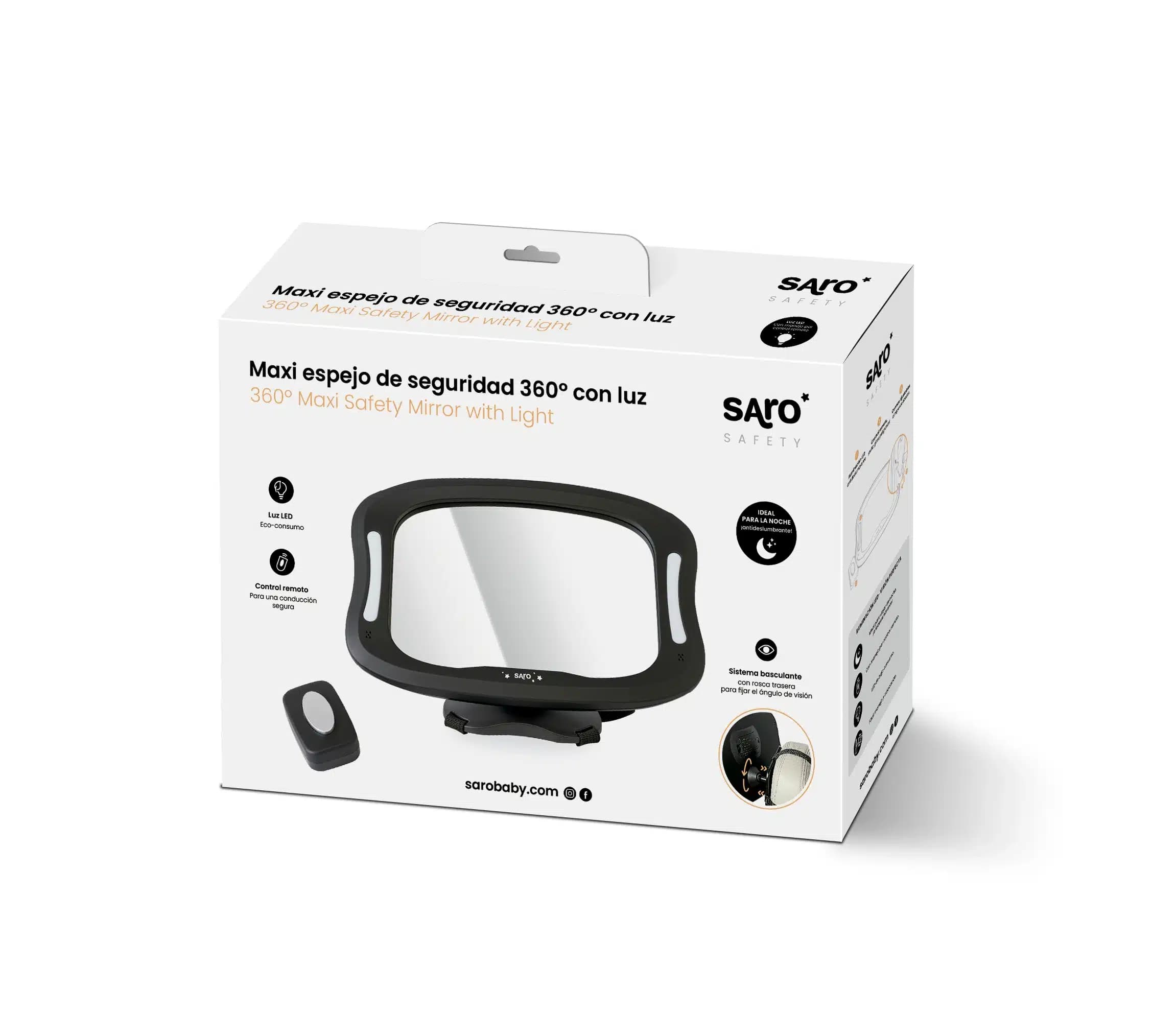 Saro Maxi Espelho de Segurança 360 com Luz