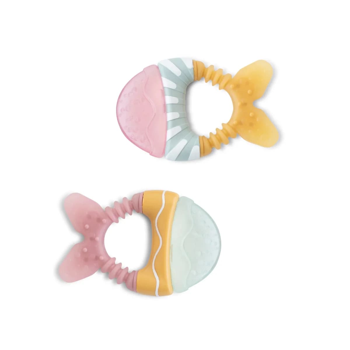 Saro Mordedor de Água Peixinhos Amarelo e Rosa 6M+