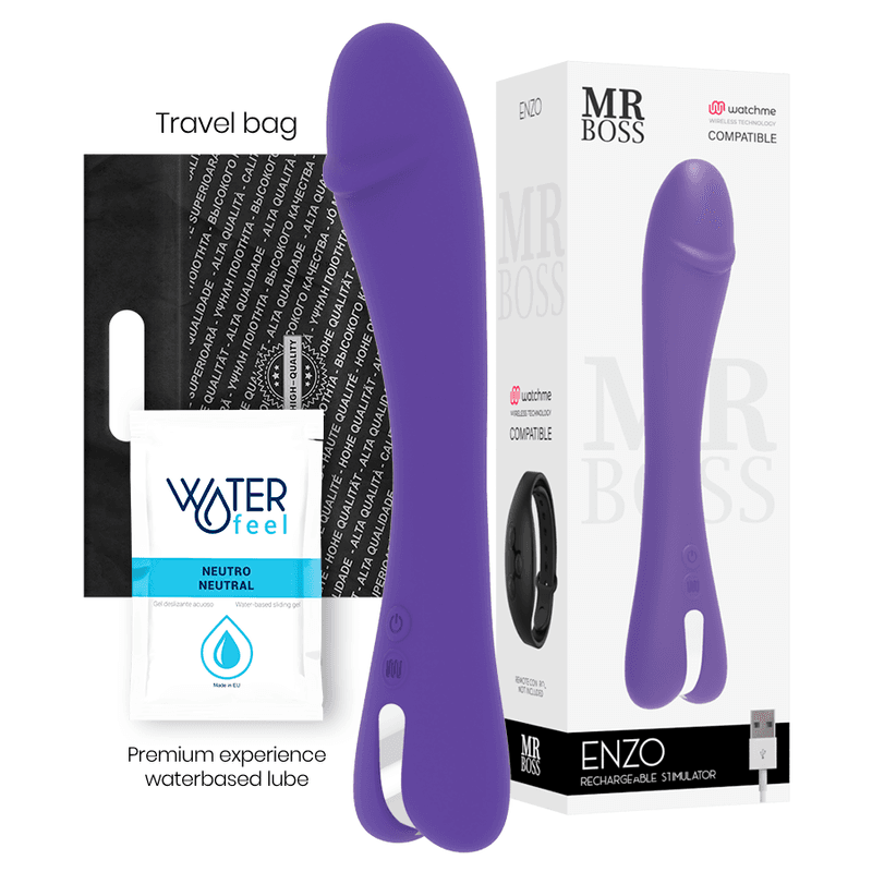 Mr Boss Vibrador Enzo Lilás 22cm