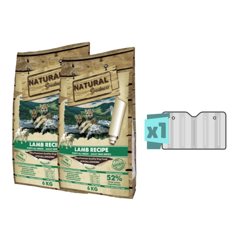 Natural Greatness Receita de Cordeiro Starter-Puppy-Adult Mini