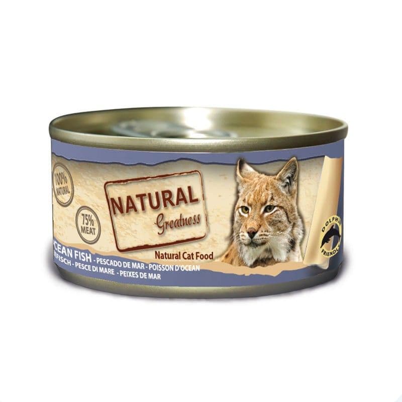 Natural Greatness Gatos Lata Pescado de Mar 70 gr