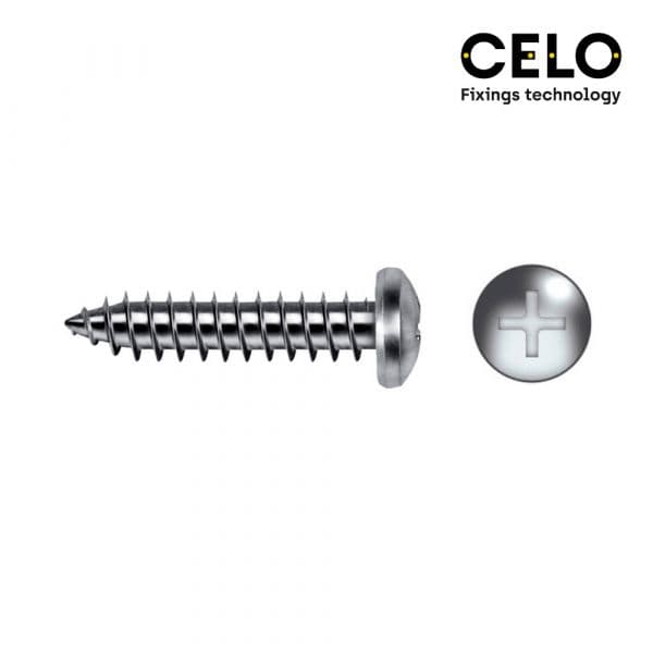 Celo Caixa 250UN Parafuso Chapa Cabeça de Queijo Philips Din/ref 7981 4,8X25 Zincado - ELK17031