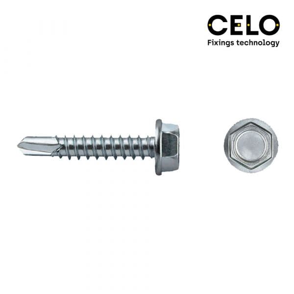 Celo Caixa 100 Uni. Ponta Broca Hexagonal Din/ref 7504K 6,3x50 Galvanizado - ELK17390