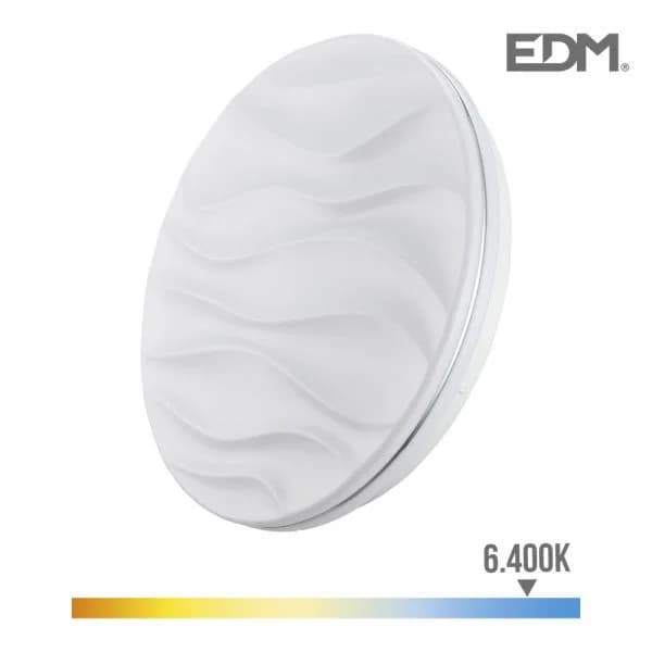 Edm Aplique Super.led 12w 1160lm 6500k ø27x6cm Modelo Desert