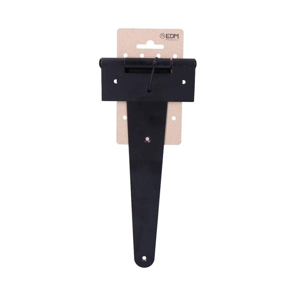 EDM Dobradiça T 200x100mm Hº Epóxi Preto em Cartão Suspenso - 85235