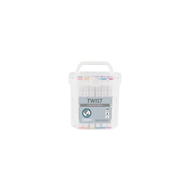 Campus Marcadores Ponta Dupla Twist 48 Cores