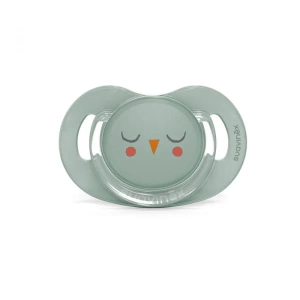 Suavinex Chupeta Silicone Fisiológica SX Pro 6-18m Bonhomía Mocho Verde