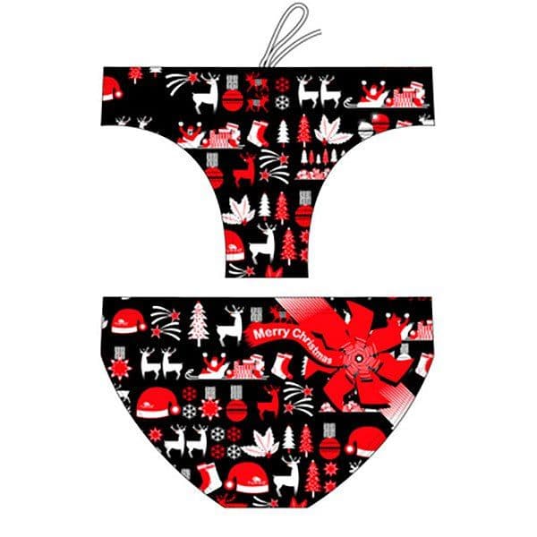 Turbo Christmas Swimming Brief Preto 3XL Homem