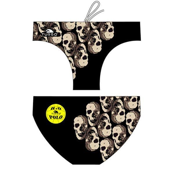 Turbo Skulls Swimming Brief Beige,Preto 2XL Homem