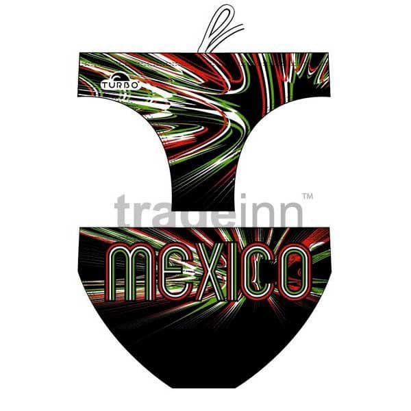 Turbo Mexico Swimming Brief Preto 3XL Homem