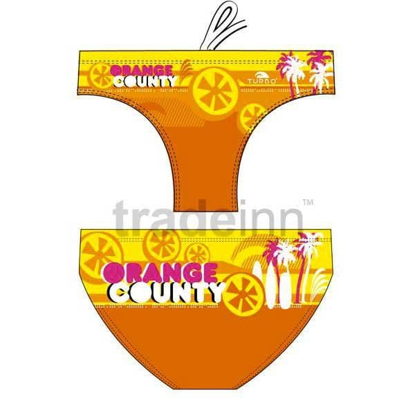 Turbo Orange Country Swimming Brief Laranja 4XL Homem