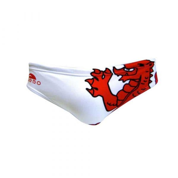 Turbo Wales Dragon Swimming Brief Branco 3XL Homem