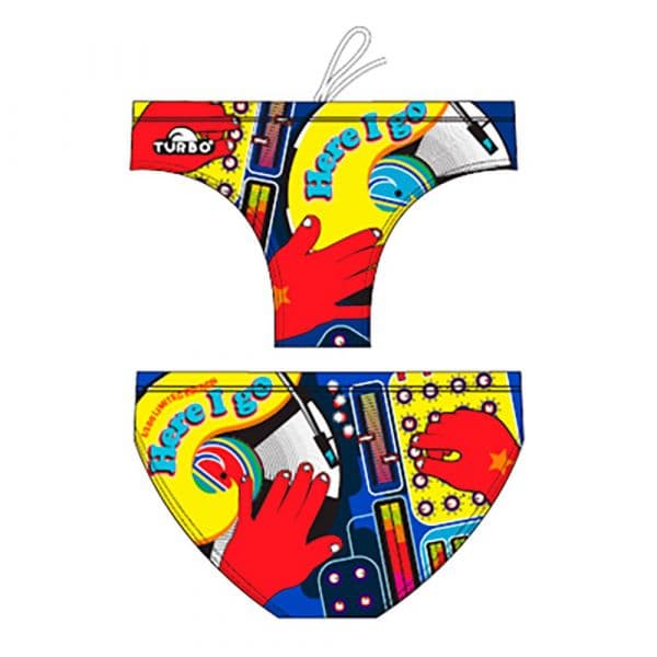 Turbo Limited Edition Here I Go Swimming Brief Colorido 2XL Homem